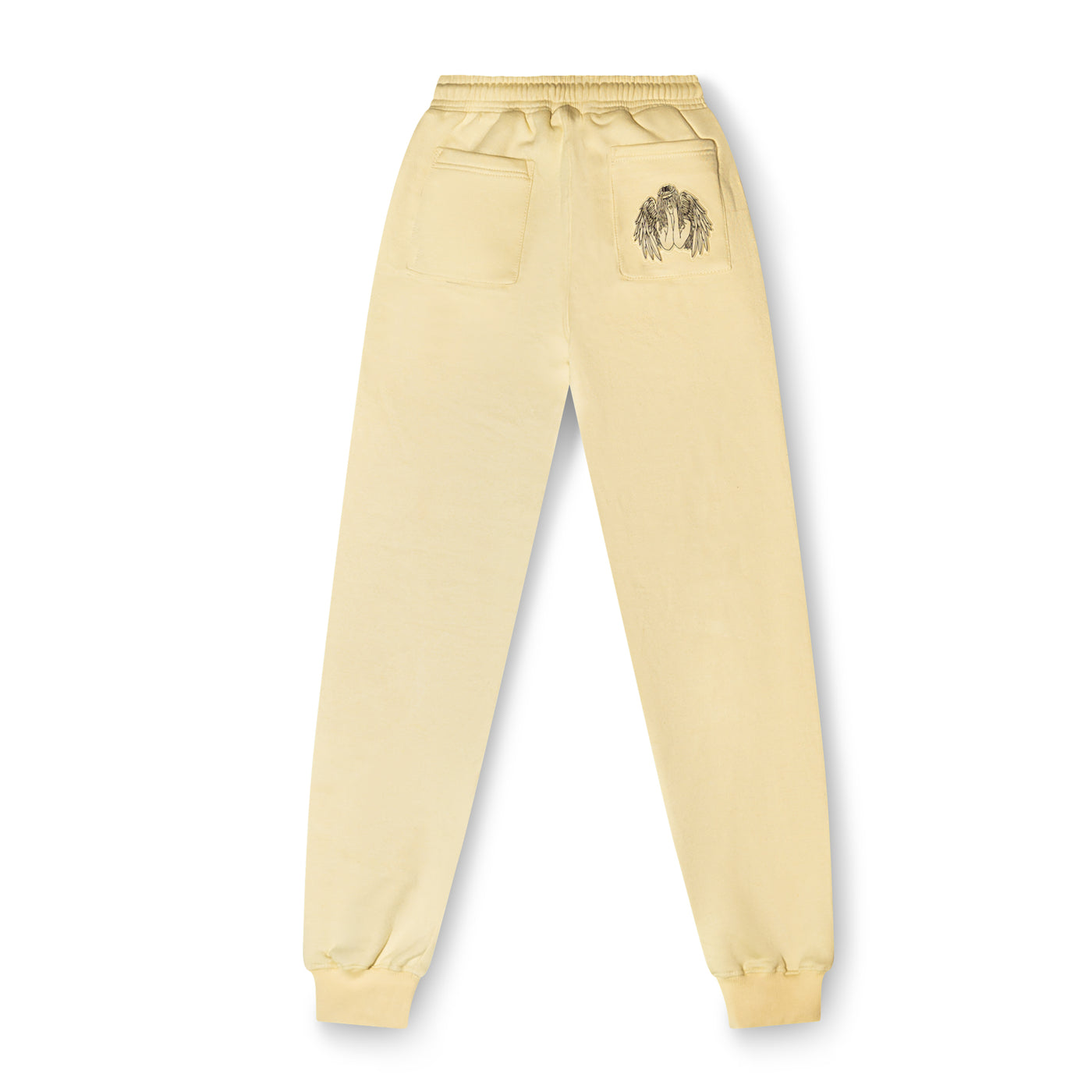 "UNREVEALED" Embossed Sweatpants (TAN)